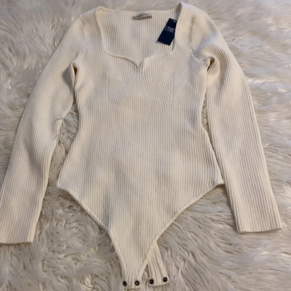 Abercrombie & Fitch Body Suit size L brand new with tag long sleeve & beautiful - Picture 8 of 12